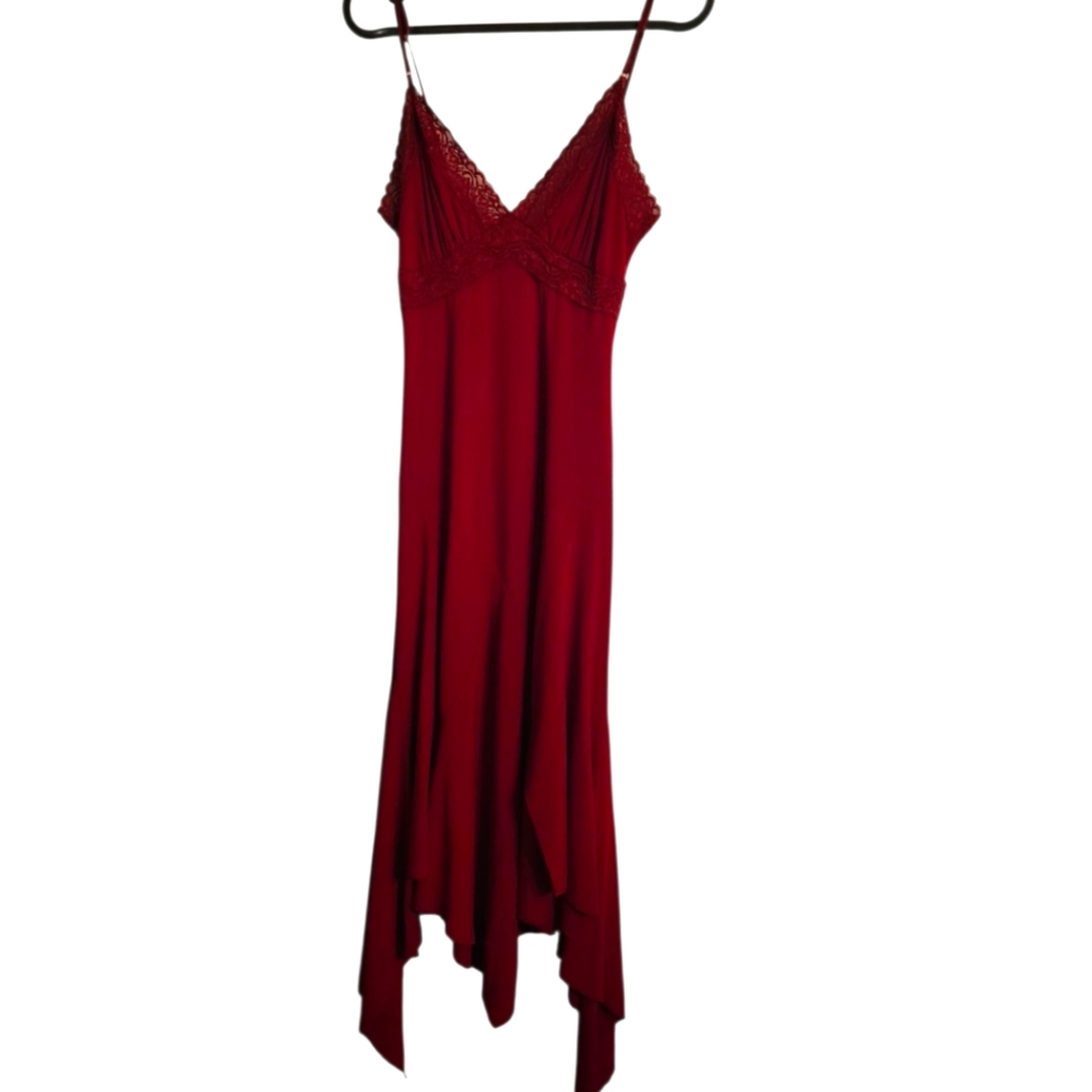 Red Spaghetti Strap Dress